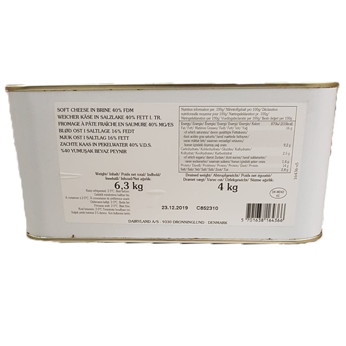 40+ U.F. Hvid ost 4 kg