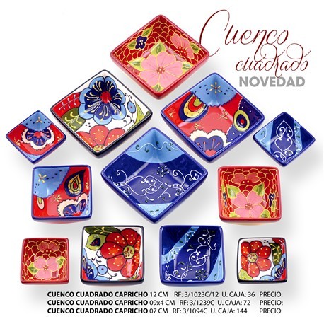 LILLE FIRKANTET SKÅL 9 CM CAPRICHO