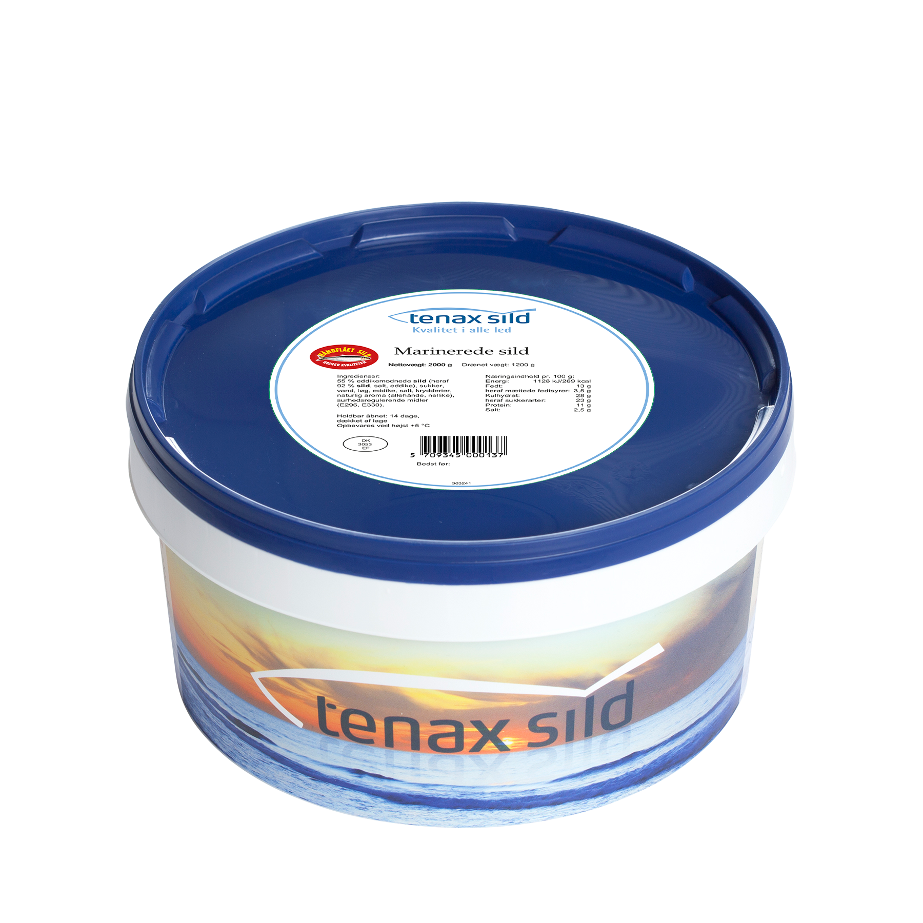 Sild Tenax Marinerede 5,9kg drænet 3,0kg