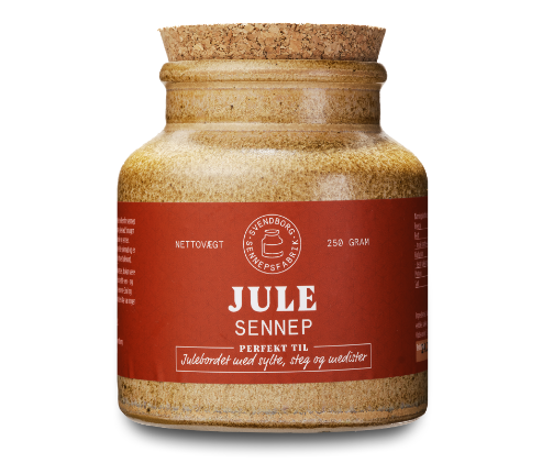 Jule sennep 250 gr Krukke