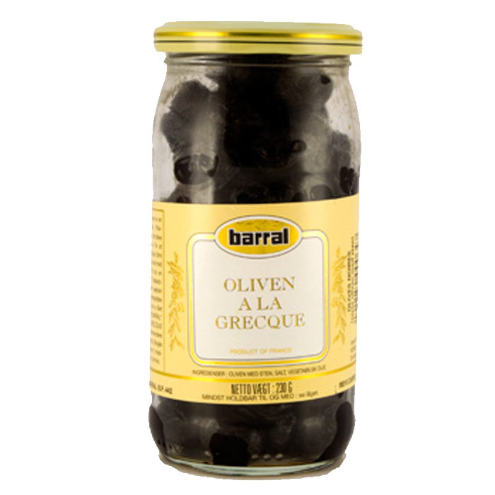 Barral oli. sort a la grecque 230 g