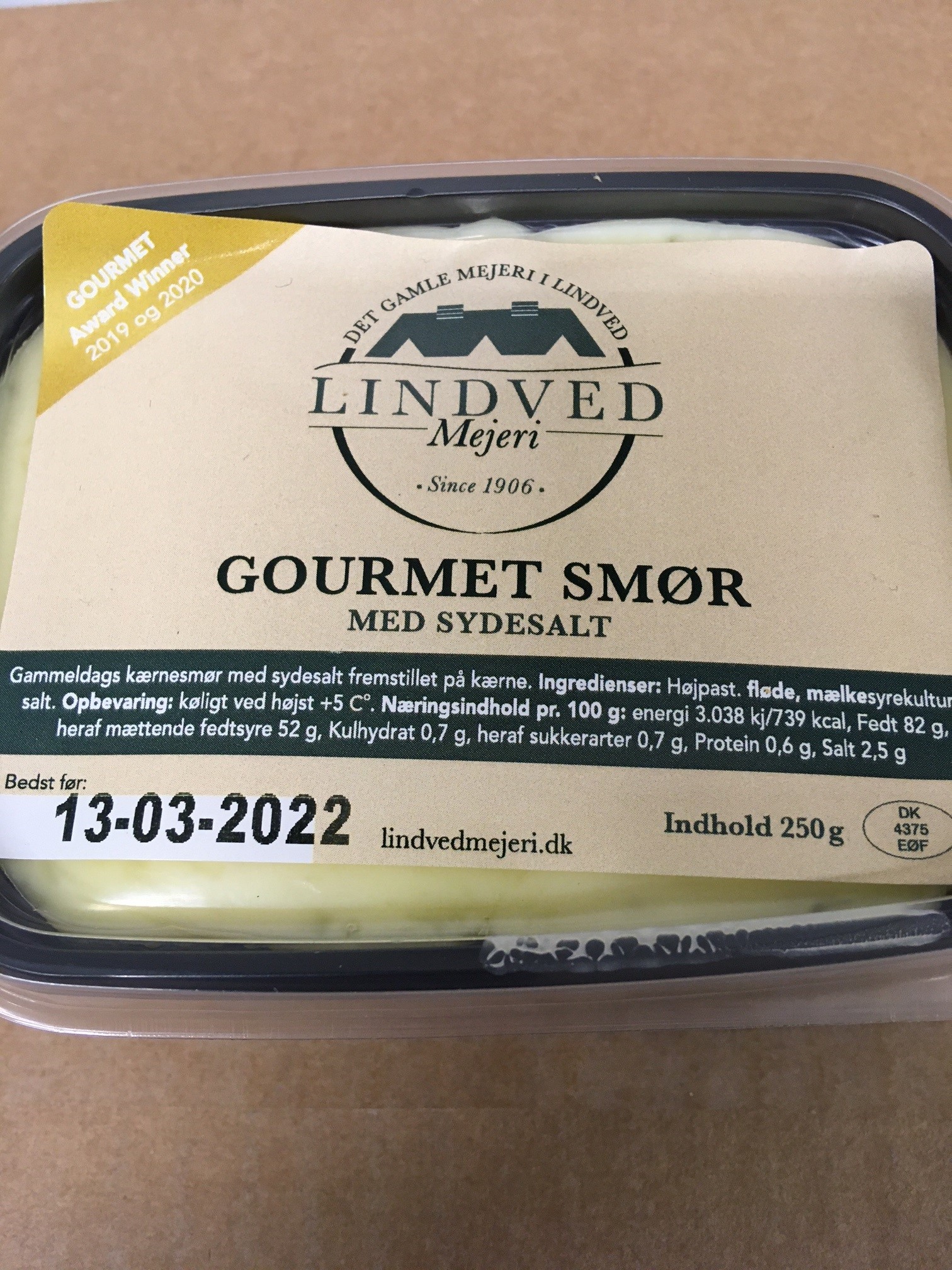  Gourmet smør m/sydesalt lindved