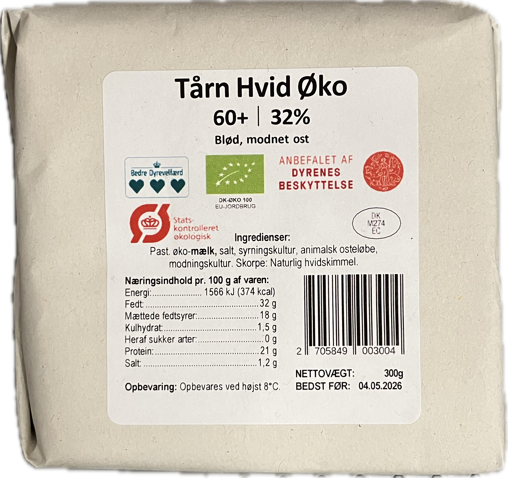 Tårn hvid 300 gr                          