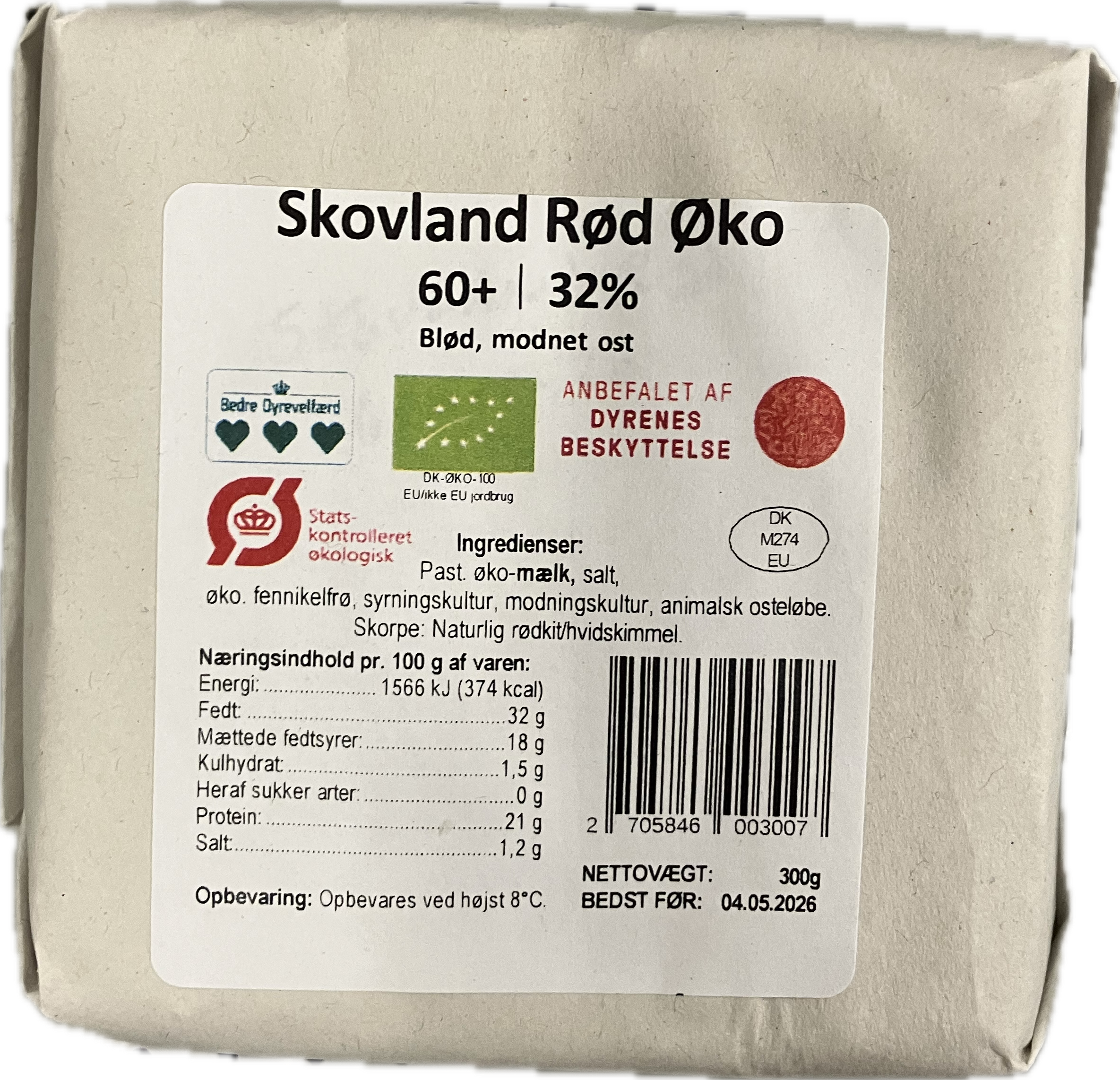 Skovland rød 300 gr               