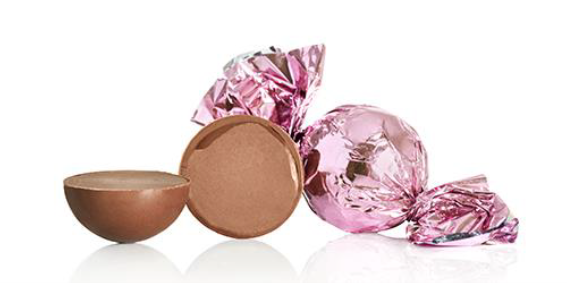 Lyserød Cocoture fyldt chokoladekugler1kg 