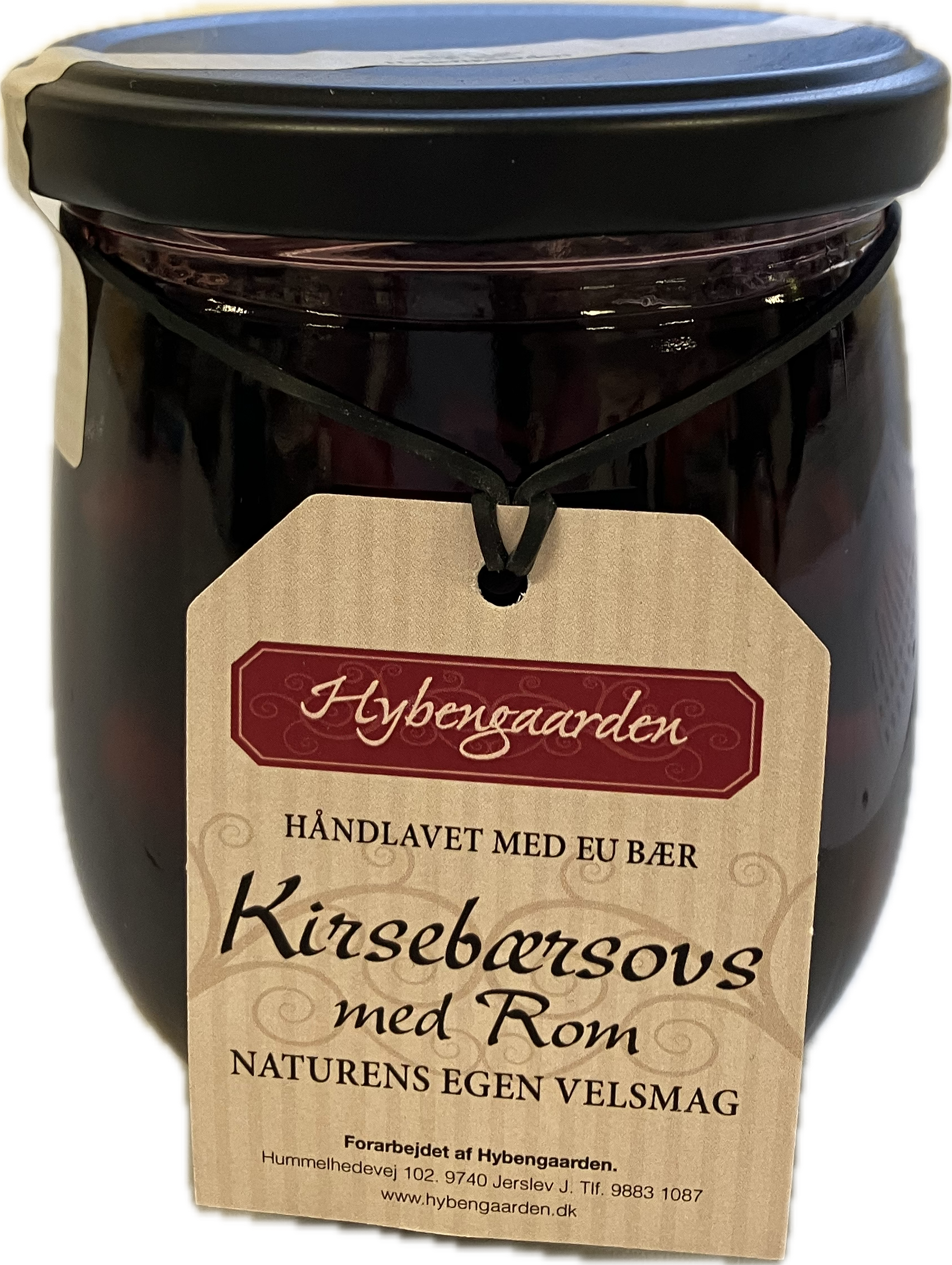 Hybengaarden Kirsebærsovs med rom 400 g