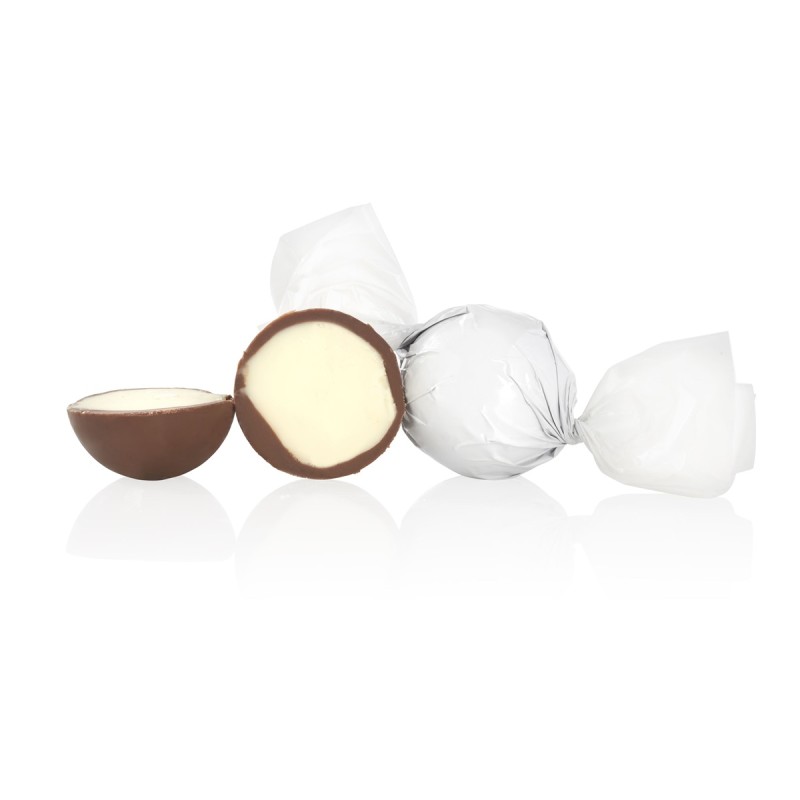 Hvid Cocoture fyldte chokoladekugler kokus1 kg
