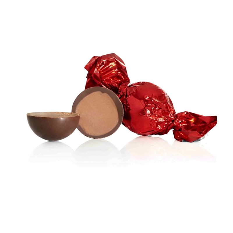 Mørkerød Cocoture fyldte chokoladekugler honning nougat crisp 1 kg