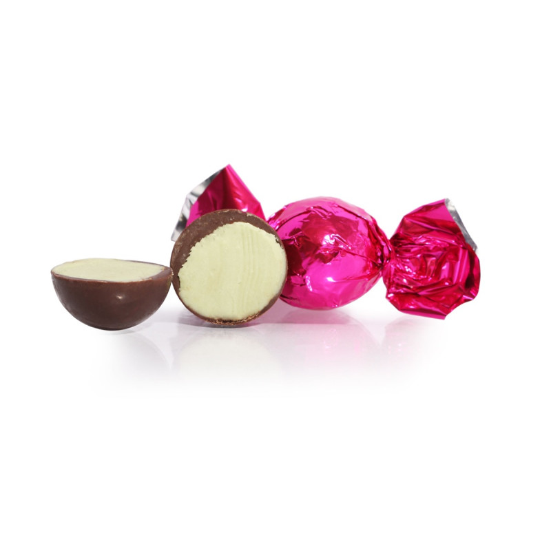 Pink Cocoture fyldte chokoladekugler mørk pistacie 1 kg